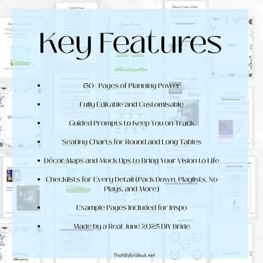 The Ultimate Day-Of Wedding Binder | Fully Editable & Personalizable